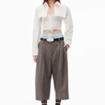 LAYERED SMOKED CAMI OVERSHIRT