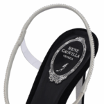 MORGANA BLACK AND SILVER SANDAL 105
