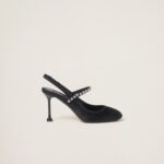 SATIN SLINGBACK PUMPS