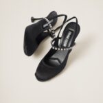 SATIN SLINGBACK PUMPS