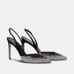 JACKIE BLACK AND SILVER SLINGBACK 105
