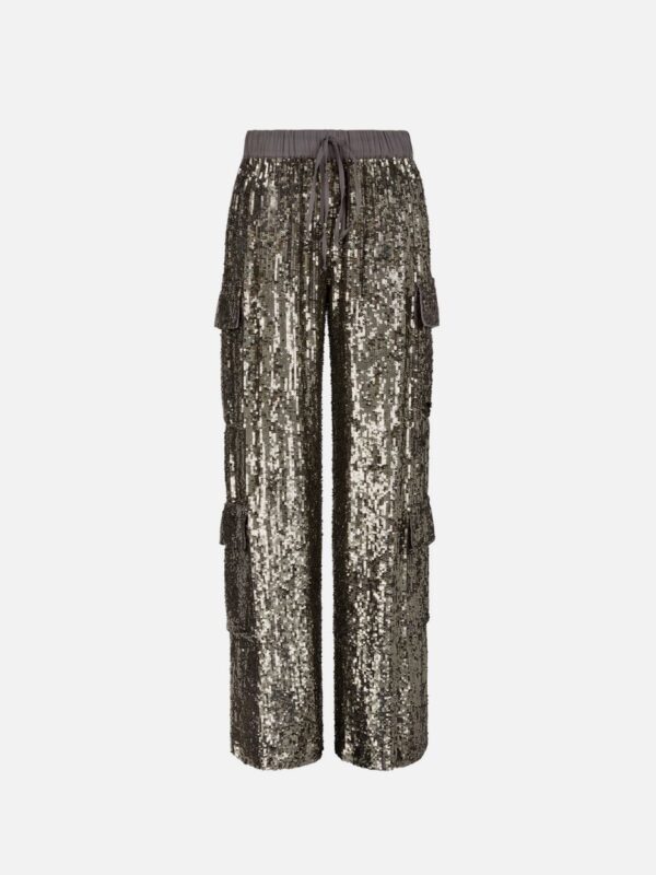 SEQUIN CARGO PANTS