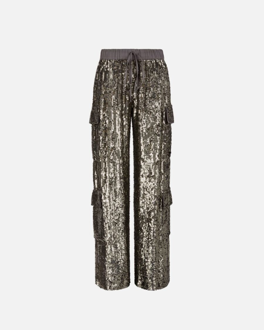 SEQUIN CARGO PANTS
