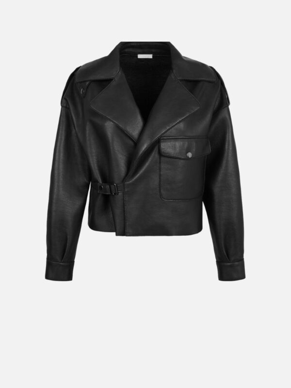 LEATHER CROPPED JACKET