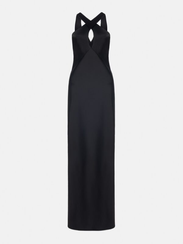 CROPPED PANDORA DRESS - BLACK