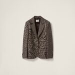 SINGLE BREASTED CHECKED BLAZER