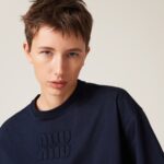 JERSEY CROPPED TEE WITH LOGO