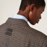 SINGLE BREASTED CHECKED BLAZER