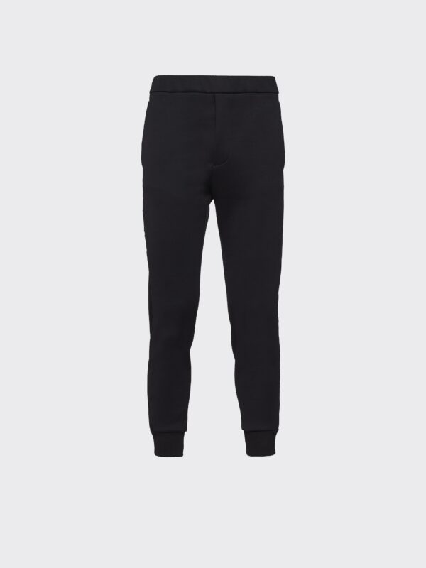 FLEECE AND NYLON SWEATPANTS