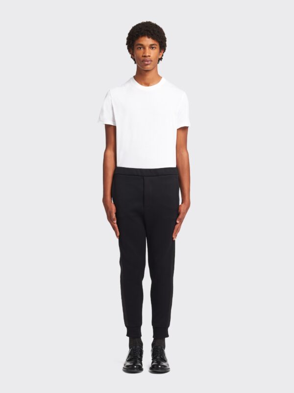 FLEECE AND NYLON SWEATPANTS