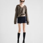 CASHMERE MINI SKIRT FRINGE