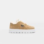 SUEDE AND SHEARLING SNEAKERS