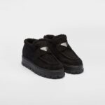 SUEDE SHEARLING LOAFER BOOTIES