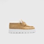 SUEDE SHEARLING LOAFER BOOTIES