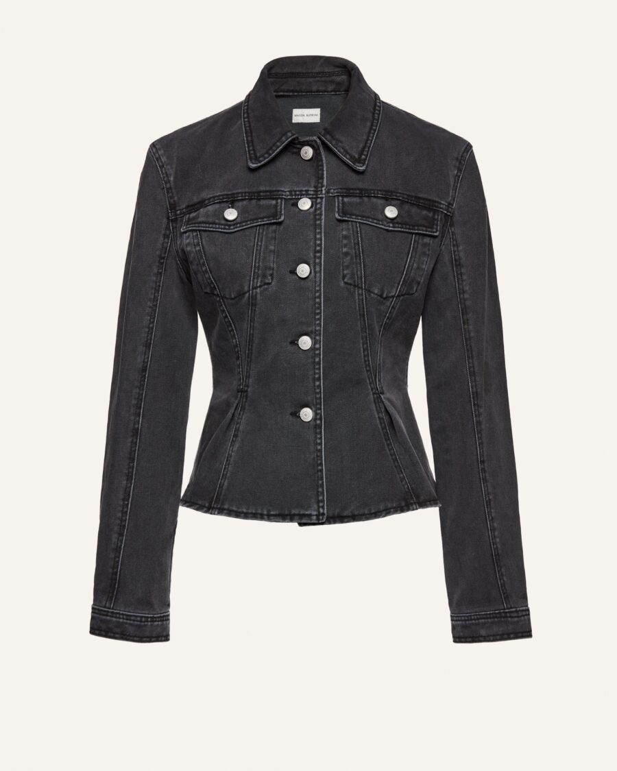 PEPLUM DENIM JACKET