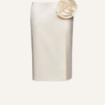 LOW WAIST SLIT MIDI SKIRT