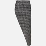 ASYMMETRIC CHECKED SKIRT