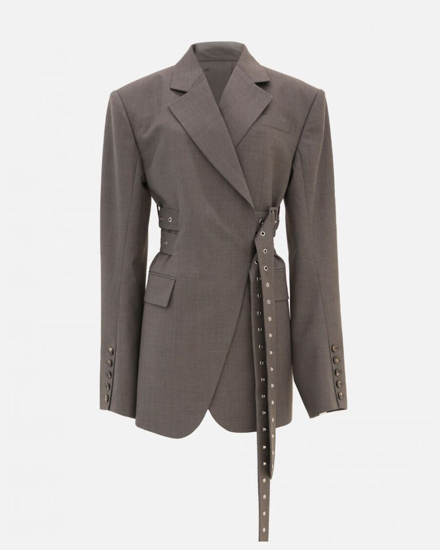 DOUBLE BELTED BLAZER