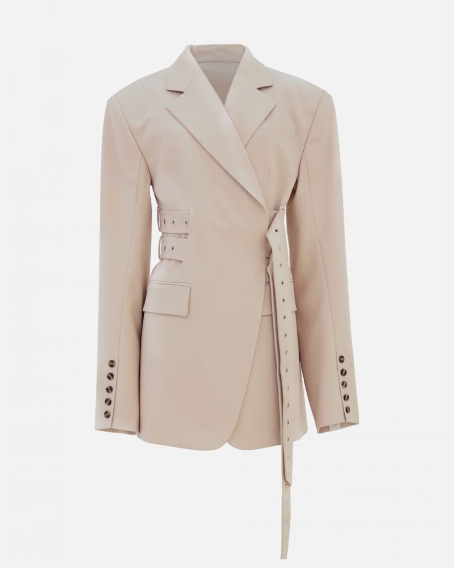 DOUBLE BELTED BLAZER