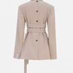 DOUBLE BELTED BLAZER
