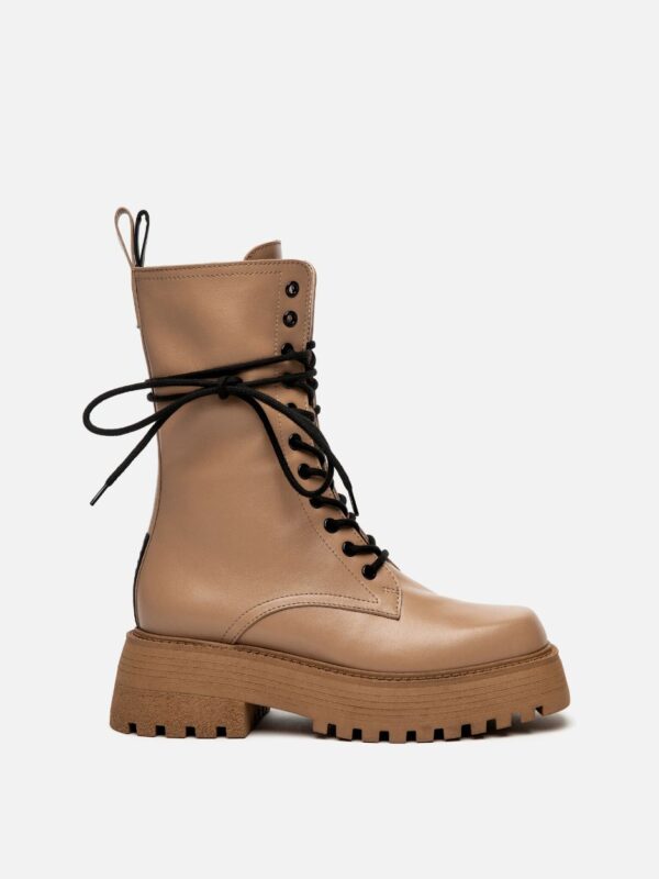 LACE UP COMBAT BOOTIE