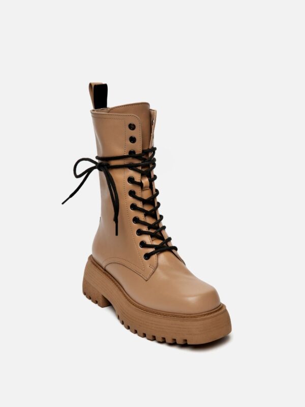 LACE UP COMBAT BOOTIE