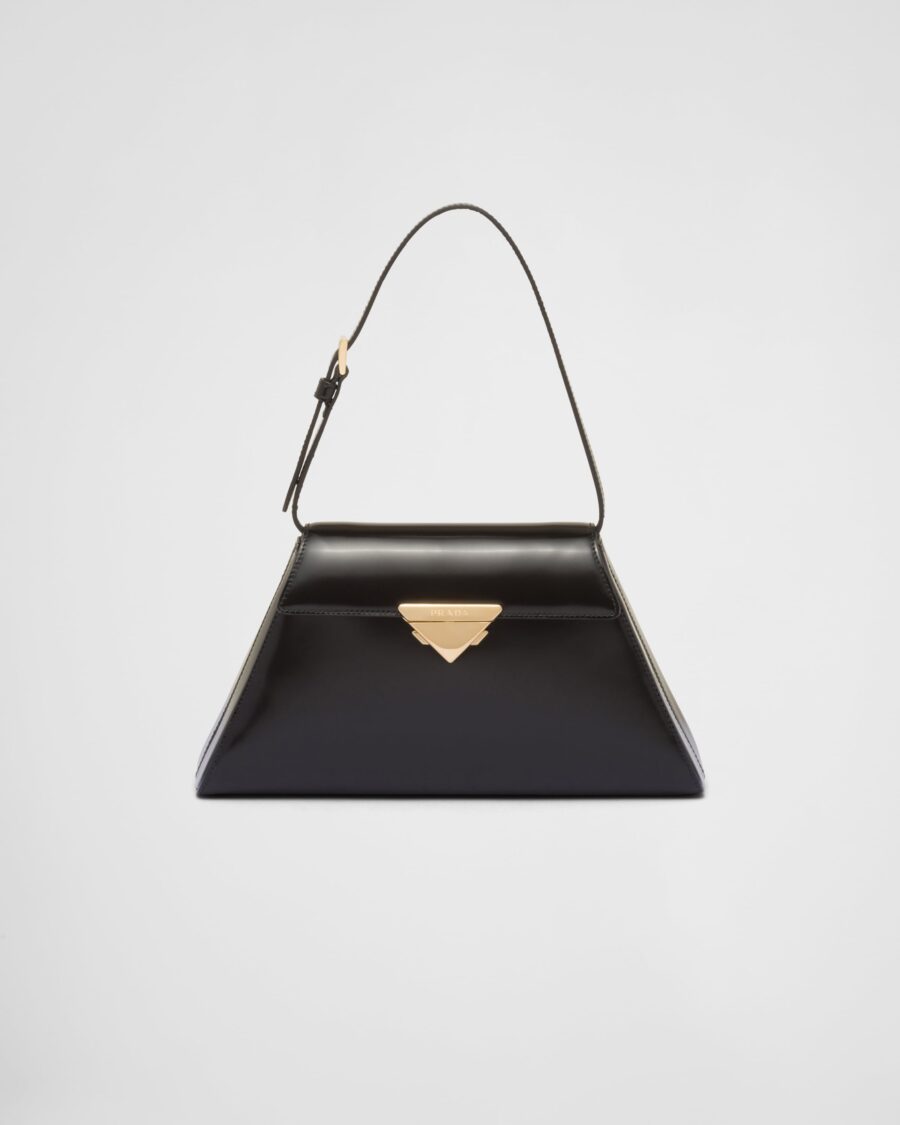 BRUSHED LEATHER HANDBAG