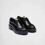 PATENT LEATHER LACE UP LOAFERS