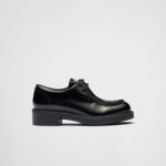 PATENT LEATHER LACE UP LOAFERS