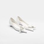 BRUSHED LEATHER PUMPS