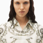 MONEY PRINT SHIRT IN HEAVY SILK TWILL