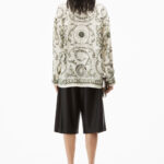MONEY PRINT SHIRT IN HEAVY SILK TWILL