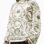 MONEY PRINT SHIRT IN HEAVY SILK TWILL