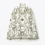 MONEY PRINT SHIRT IN HEAVY SILK TWILL