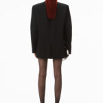 REMOVABLE POPLIN DETAILED TAILORED BLAZER