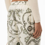 MONEY PRINT PANT IN HEAVY SILK TWILL
