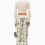MONEY PRINT PANT IN HEAVY SILK TWILL