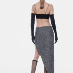 ASYMMETRIC CHECKED SKIRT
