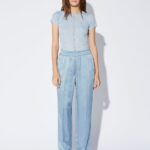 PULL ON TROUSER | DUSTY BLUE