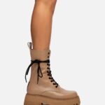 LACE UP COMBAT BOOTIE