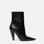 LEATHER ANKLE BOOTIES 100