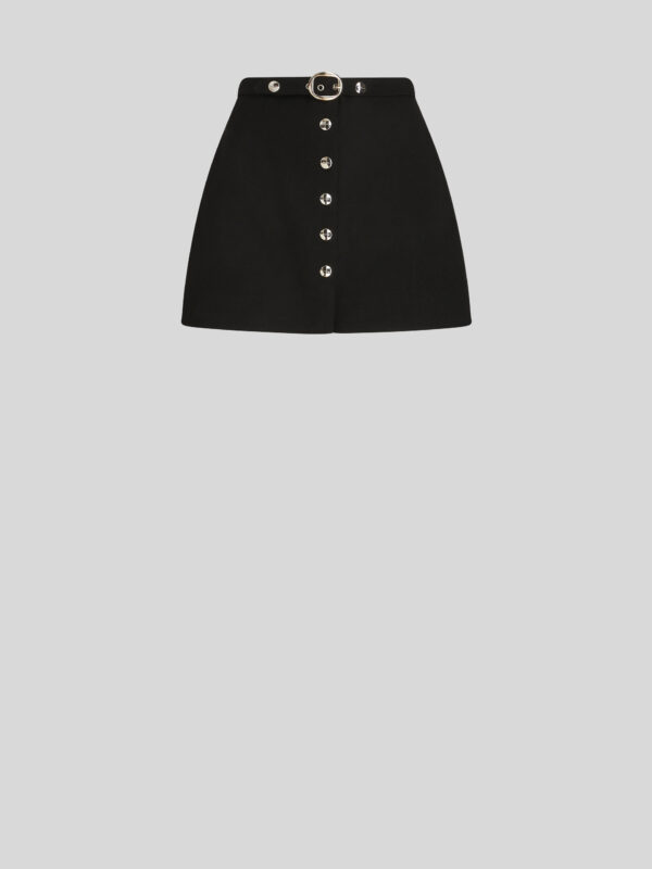WOOL FABRIC MINI SKIRT