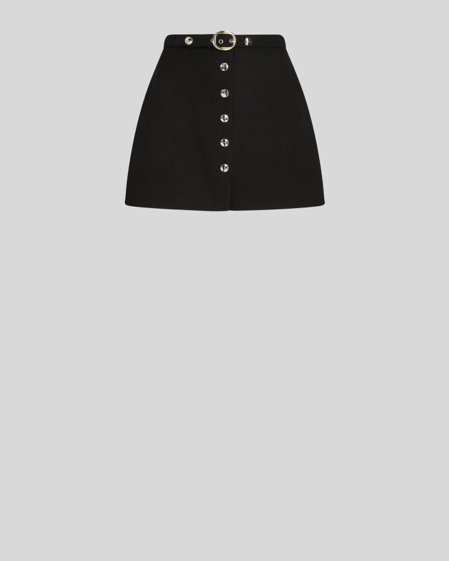 WOOL FABRIC MINI SKIRT