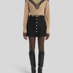 WOOL FABRIC MINI SKIRT