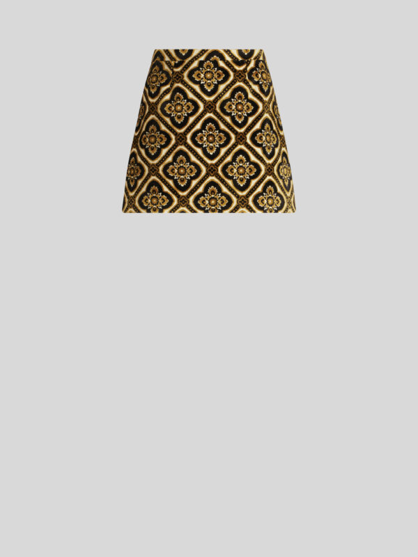 JACQUARD VELVET MINI SKIRT