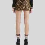 JACQUARD VELVET MINI SKIRT