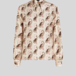 TWILL SHIRT WITH PAISLEY MOTIF