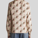 TWILL SHIRT WITH PAISLEY MOTIF