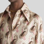 TWILL SHIRT WITH PAISLEY MOTIF