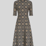 JERSEY JACQUARD DRESS